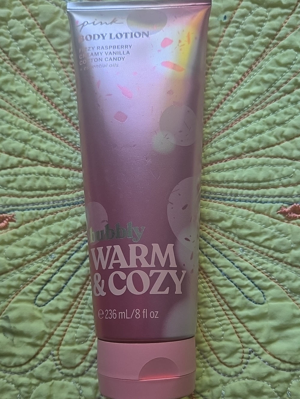 PINK Victoria's Secret Warm & Cozy Bubbly Body Lotion - Metallic Pink